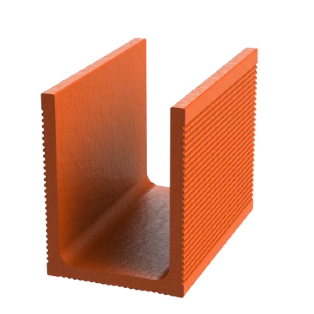 Imagem de uma canaleta 14x14x24